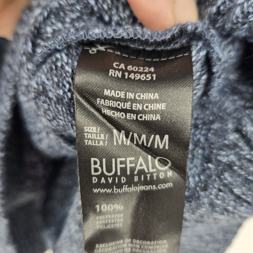 NWT Buffalo David Bitton Watcher Sweater Blue Cabincore Gorpcore Mens Size M - Picture 11 of 14